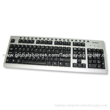 Multimedia Keyboard with 18 Hot Keys, Available in Various Colors